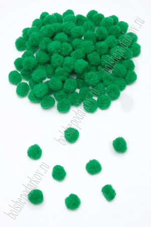 Помпоны 15 мм (200 шт) SF-1164, зеленый