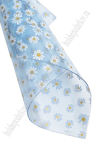 Пленка ПВХ &quot;Ромашки&quot; А4 (5 листов) SF-6053, голубой №4