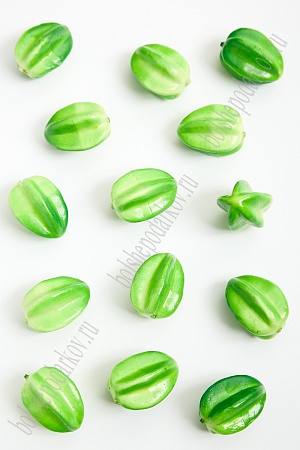 Муляж декоративный карамбола зеленая, SF-1238 (100 шт)