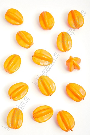 Муляж декоративный карамбола оранжевая, SF-1238 (100 шт)