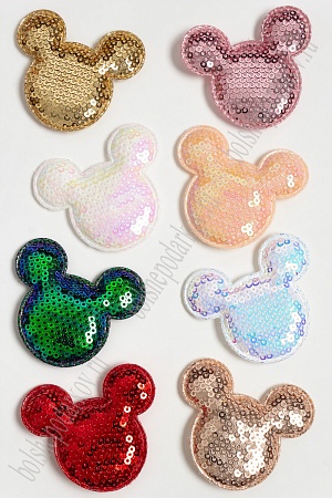 Патч с пайетками &quot;Мультик&quot; 6*5,5 см (20 шт) SF-3782, ассорти