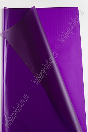 Пленка матовая для цветов с кантом &quot;Строчка&quot; 58*58 см (20 шт) SF-2356, темно-сиреневый