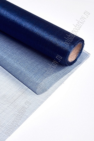 Органза 48 см*10 ярд (SF-354) темно-синий №370