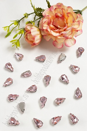Стразы пришивные 13 мм &quot;Капелька&quot; (20 шт) SF-3709, светло-розовый №20