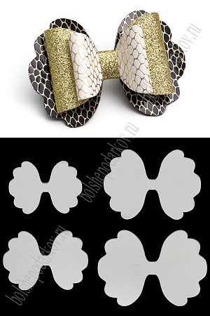 Набор пластиковых шаблонов 1 мм &quot;Набор Хвостиков №4&quot;