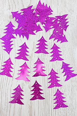 Пайетки &quot;Елочка&quot; 50 гр (SF-1935) фукси №50108