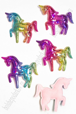 Патч голографик &quot;Единорог&quot; 6*6,5 см (10 шт) SF-2974, №8
