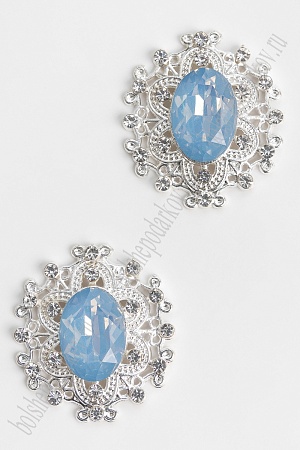 Серединка ювелирная (2 шт) SF-7021, голубой №А17