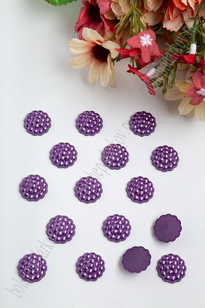 Полубусины декоративные &quot;Серединки&quot; 16 мм*400 гр (SF-428) темно-фиолетовый №133