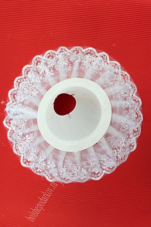 Манжетка для букета из кружева (SF-4273) белый