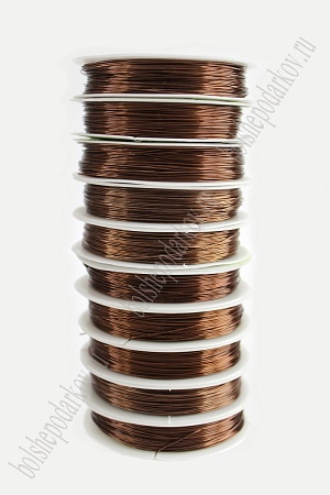 Проволока 0,5 мм*30 м (10 шт) SF-902,  коричневый