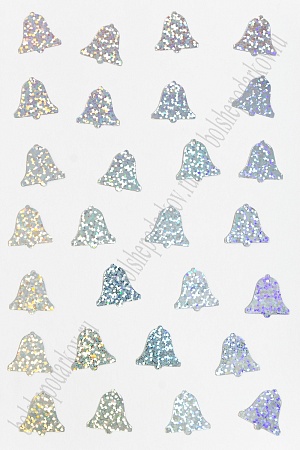 Пайетки &quot;Колокольчик&quot; 19*18 мм*50 гр (SF-3063), серебряный