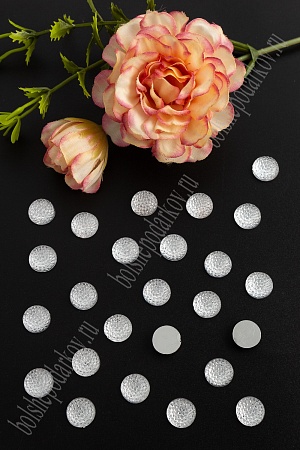 Стразы круглые 10 мм (200 шт) SF-1604, серебро