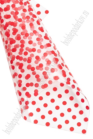 Пленка ПВХ с рисунком &quot;Горошек&quot; А4 (5 листов) SF-7231, красный №7