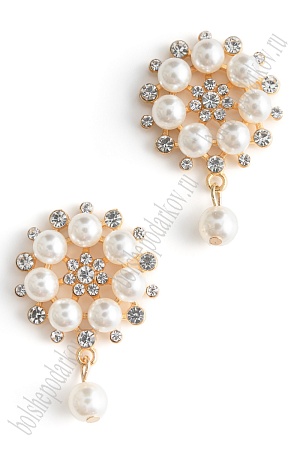 Серединка ювелирная с подвеской (2 шт) SF-5955, золото