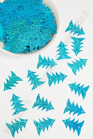 Пайетки &quot;Елочка&quot; 50 гр (SF-1935) бирюзовый №50132