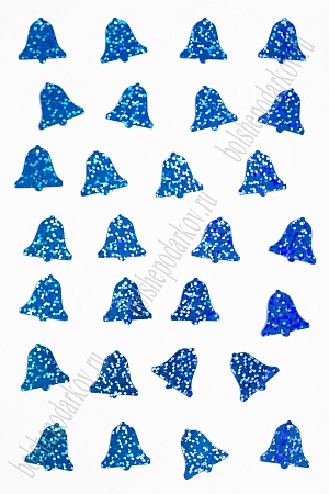 Пайетки &quot;Колокольчик&quot; 19*18 мм*500 гр (SF-3063), синий