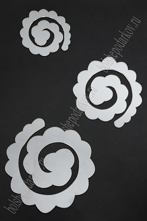 Набор пластиковых шаблонов 1 мм &quot;Цветок крученый №3&quot;