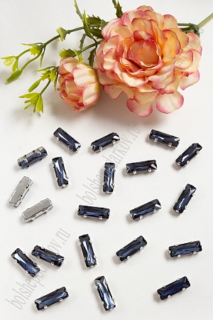 Стразы пришивные 15 мм &quot;Цилиндр&quot; (20 шт) SF-3714, темно-синий №11