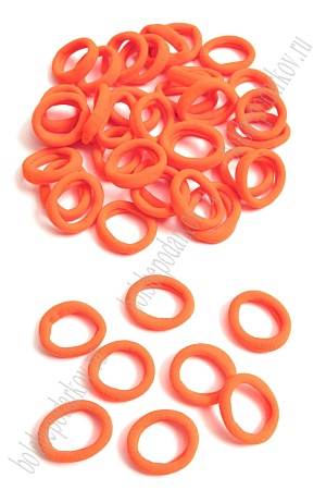 Резинки бесшовные для волос 3 см (100 шт) SF-5754, оранжевый №31