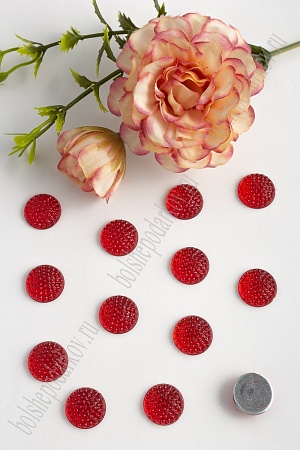 Стразы круглые 14 мм (100 шт) SF-375/1606, красный