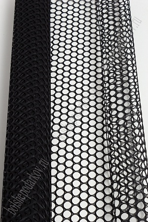 Сетка флористическая 60 см*5 ярд &quot;Ячейки&quot; SF-2346 (черный)