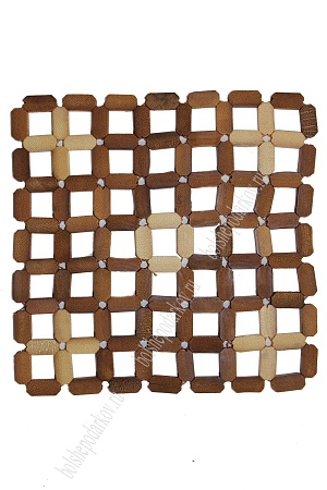 Подставка под горячее 17*17 см, квадратная (коричневая)