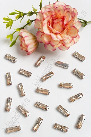 Стразы пришивные 15 мм &quot;Цилиндр&quot; (20 шт) SF-3714, бежевый №22