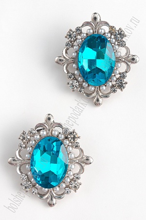 Серединка ювелирная (2 шт) SF-5956, голубой №15