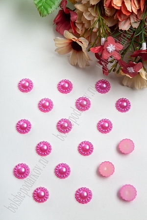 Полубусины &quot;Цветочек&quot; 14 мм, SF-3174 (50 гр) розовый №96