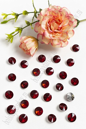 Стразы объемные 10 мм (100 шт) SF-391, темно-красный