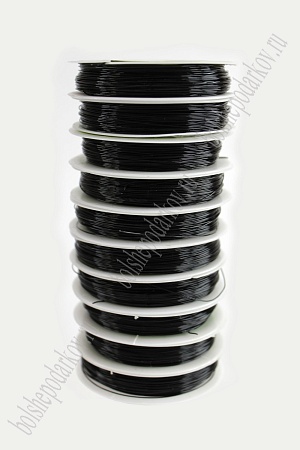 Проволока 0,5 мм*30 м (10 шт) SF-902,  черный