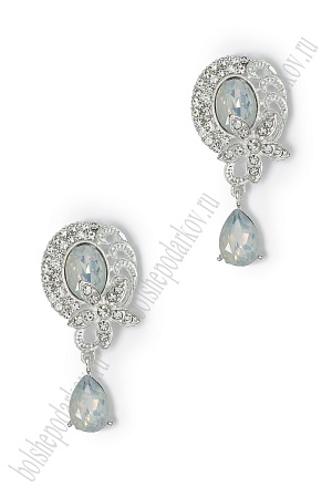 Серединка ювелирная с подвеской (2 шт) SF-7492, белый №А16