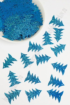 Пайетки &quot;Елочка&quot; 500 гр (SF-1935) синий №50117
