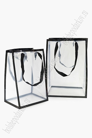 Пакет прозрачный 25*35*18 см (10 шт) SF-7373, черный