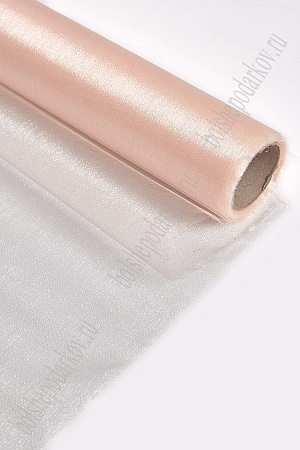 Органза 48 см*10 ярд (SF-354) светло-персиковый №66