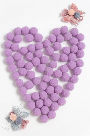 Помпоны Premium 2 см (100 шт) SF-3309, сиреневый №26