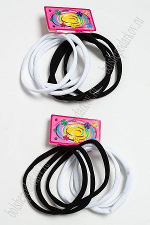 Резинка-повязка ONE SIZE, 12 см (72 шт) SF-5157, черно-белый