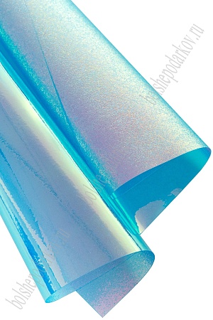 Пленка ПВХ двусторонняя А4 (5 листов) SF-7232, голубой хамелеон №4