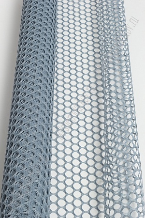 Сетка флористическая 60 см*5 ярд &quot;Ячейки&quot; SF-2346 (серо-голубой)