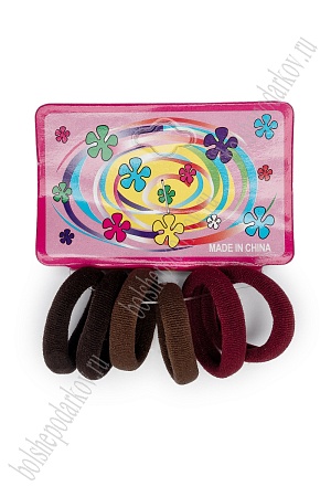 Резинки бесшовные для волос 2,5 см (72 шт) SF-2400, ассорти №3