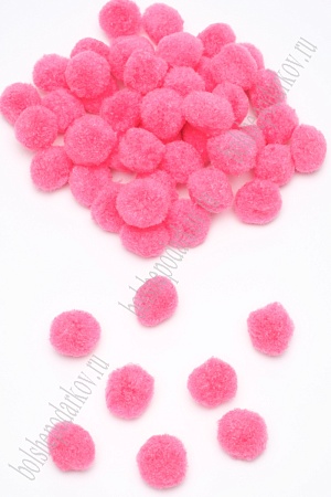 Помпоны 25 мм (100 шт) SF-1166, фукси