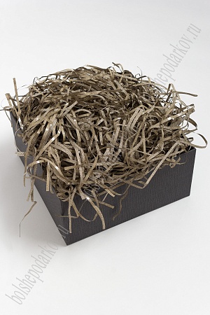 Наполнитель бумажный с блестками 100 гр (SF-3092), светло-коричневый №11