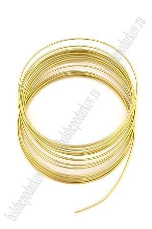 Проволока 1,5 мм*5 м (SF-905) светлое золото №14