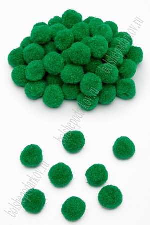 Помпоны 25 мм (100 шт) SF-1166, зеленый