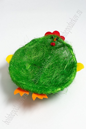 Пасхальный декор &quot;Корзинка&quot; 20*25 см (SF-5032) зеленый