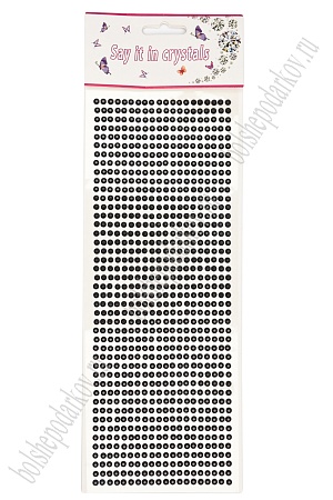 Стразы декоративные 4 мм (880 шт) SF-7358, черный