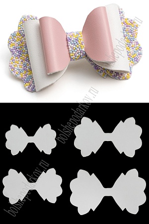 Набор пластиковых шаблонов 1 мм &quot;Набор Хвостиков №6&quot;