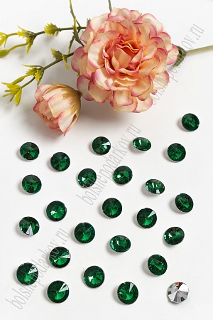 Стразы объемные 10 мм (100 шт) SF-391, зеленый