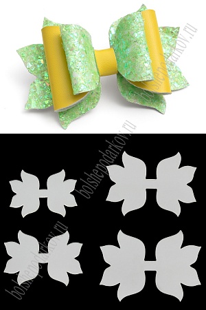 Набор пластиковых шаблонов 1 мм &quot;Набор Хвостиков №5&quot;